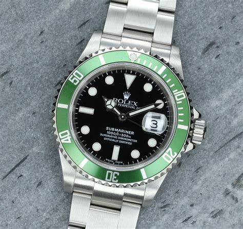 rolex submariner couronne verte